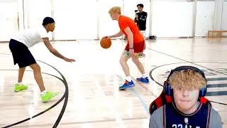 Reacting To Flight Reacts VS T Jass 1v1 Basketball!