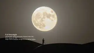 A Full Moon painted the night with luminescent magic #NASA #Astronomy #Moon