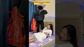 9 months pregnancy husband be like🤣 #susmi_x_milan #couples #shorts