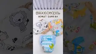 Clodi popok kain cuci ulang #clodi #popokbayi