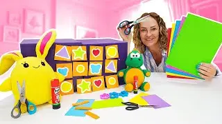Spielzeug Video f&uuml;r Kinder. Nicole macht ein neues Memory-Spiel. Wir lernen spielerisch
