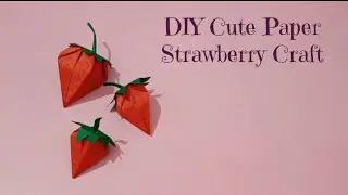 🍓 Cute Paper Strawberry Craft | Fun & Easy DIY | Hidden Surprise Gift Craft ✨ #shorts #DIYStrawberry