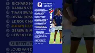 NEW ZEALAND vs NAMIBIA LINEUPS #rwc2023 #shorts  #short #allblack #uruguay  #football #rugby #ipl