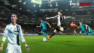 Первая игра Роналду за «Ювентус» | Геймплей PES2018 «Ювентус» — «Реал Мадрид»