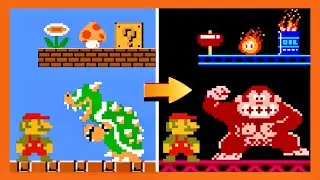 Donkey Kong is the Hero in Super Mario Bros...HOW?!