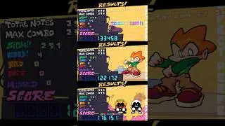 FNF ALL PERFECT RESULTS SCREENS #fnf #fnfmod #animation #results