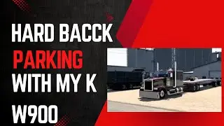 Driving mt old kenworth w 900 and parked in a very hard skiling parking