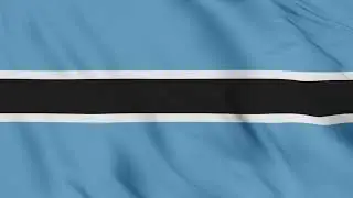 Botswana Flag Waving Animation / 3D flag waving animation / free 4k stock video