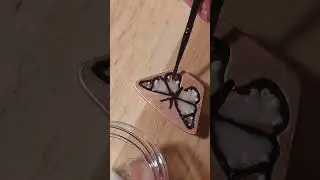 Making a copper and glass enamel monarch butterfly bolo in 30 seconds 🦋