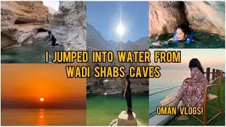 I Jumped into the water from Wadi Shabs Caves🙈 | Wadi Shabs, Oman | nayalooks | Navya Varma