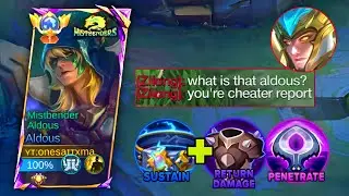 NEW META ALDOUS COUNTER BUILD TO DOMINATE ANNOYING AGGRESSIVE ENEMY IN EXP LANE🔥