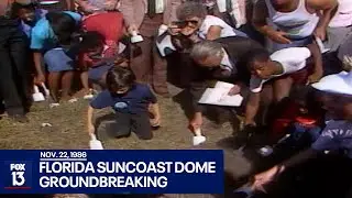 1986: Groundbreaking of Florida Suncoast Dome in St. Petersburg