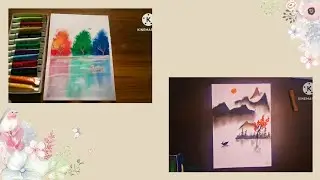 Acrylic colour scenery Painting 🖼 ✨️ Beautiful scenery Painting ✨️ 