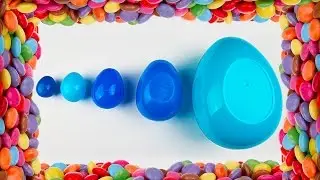 Surprise Eggs Learn Sizes from Smallest to Largest! Unboxing Candy, Chocolate & Awesome Disney Toys!
