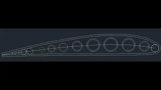 Dibujo de perfil aerodinámico en Cad