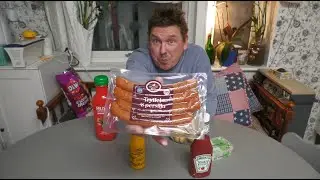 Unboxing,Smakprovning, Mukbang, Siljans Chark Tryffel- & persiljekorv 99% Kötthalt