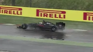 F1 2016 Gameplay - Heavy Rain Spain / Alonso / Mclaren Honda