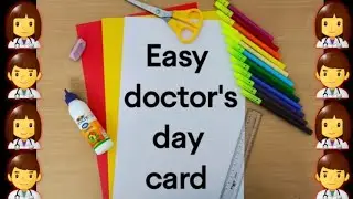 Beautiful Doctor's Day Card With White Paper / Doctor's Day Gift : Craft / Thank You Card For Doctor
