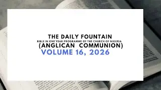The Daily Fountain Bible In One Year Reading For Today MONDAY 26-1-2026  (O.T) Exodus 35-37