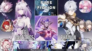 E6 Castorice & E6 Phainon Pure Fiction Honkai Star Rail 3.7