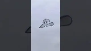 How to draw one line hat || #arts #shortsfeed #shorts