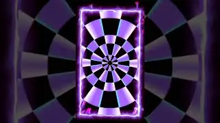 endless loop tunnel of neon lights in multicolor