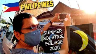 SOLAR ECLIPSE OF THE SUMMER SOLSTICE JUNE 21, 2020  (FATHERS DAY) PLUS IRIDESCENT CLOUDS