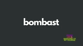 bombast meaning