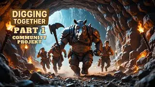 1 Rhino, 3 Mitstreiter, ein Schatz! ⛏️ #01: Digging Together (Community Projekt)