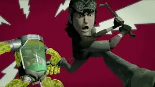 TMNT 2012 - April and Casey vs Mutagen Man