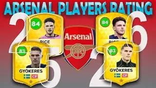 Dream League Soccer 26 &mdash; Arsenal Player Cards + Ratings (Full Reveal)