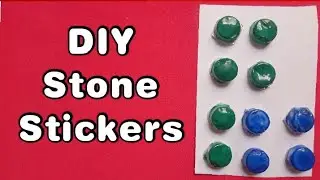 DIY easy homemade stone stickers with waste material.