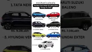 This are the Top Car's Under 10 Lakh With 6 Airbags Comment your Fevorite Car #carreview #automobile