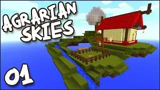Let's play Minecraft Agrarian Skies #001 Destricted Area!