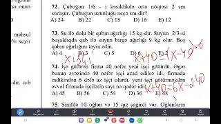 Ədəd məsələləri  #miq #sertifikasiya  #məntiq