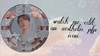 Watch me edit an aesthetic pfp #pfp #kpopicon #fyp