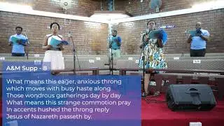 What means this eager...Jesus of Nazareth passeth by