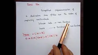 L:07 Parse Tree Construction | Compiler Design