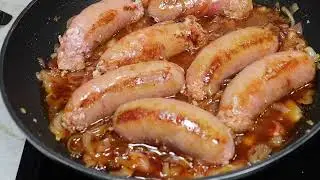 Sausage in Onion Sauce | Quick Dinner Idea 