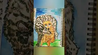 волки #art #watercolor #speedpaint #арт #акварель #спидпейнт