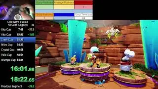 (CTR:NF) All Legacy Cups Speedrun in 52:03 (1:00:43 RTA)
