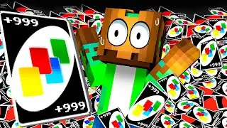 Trolleé a Mi Amigo con +9999 Cartas en Minecraft UNO!