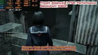 Silent Hill F | RX 580 8GB + Core Ultra 5 225 &ndash; Performance / Balanced / Quality