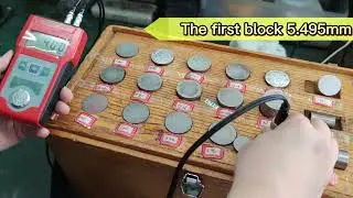TIME2113 ULTRASONIC THICKNESS GAUGE TESTS ON THE BLOCKS.