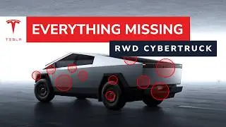 Complete comparison of the new Long Range RWD Cybertruck vs. AWD Cybertruck