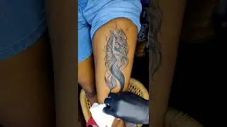 mermaid tattoo 😻✨ #trendingshorts #mstattoo #tattoovideos #tattoogirl #mermaid