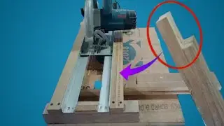 Homemade Circular Saw Jig // Make easy your cross cut....