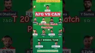 AFG vs CAN Dream11 Prediction | AFG vs CAN Dream11 | Afghanistan vs Canada T20 Match