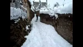 Nevada a Berga. 8 de març de 2010