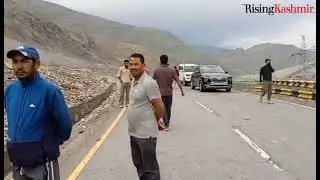 Landslides Between Pandrass and Matayan Cut Off Road Connectivity in Drass Division.